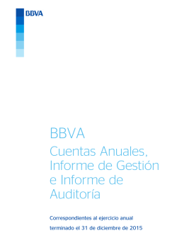 Cuentas Anuales, Informe de Gesti&oacute;n e Informe de Auditor&iacute;a