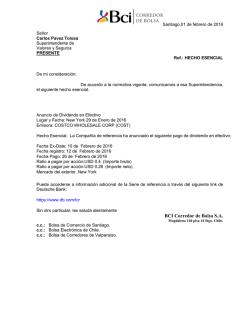 2016020013120 - Superintendencia de Valores y Seguros