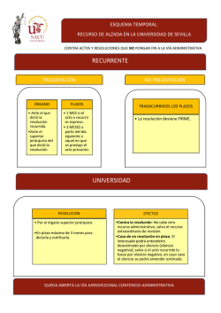 Recurso de alzada. - Universidad de Sevilla