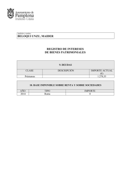 REGISTRO DE INTERESES