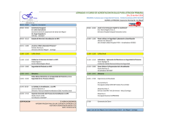 programa jornadas - Fundaci&oacute;n para la Seguridad del Paciente