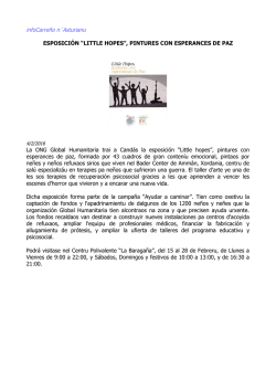 infoCarre&ntilde;o n&acute;Asturianu ESPOSICI&Oacute;N &ldquo;LITTLE HOPES&rdquo;, PINTURES