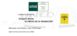 Gregorio Mor&aacute;n &ldquo;EL PRECIO DE LA TRANSICI&Oacute;N&rdquo;