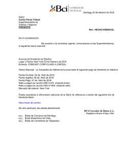 2016020014100 - Superintendencia de Valores y Seguros
