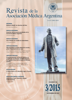 N&ordm; 3 2015 - Asociaci&oacute;n M&eacute;dica Argentina