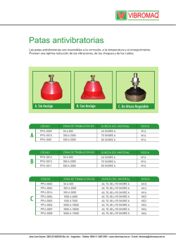 Patas antivibratorias