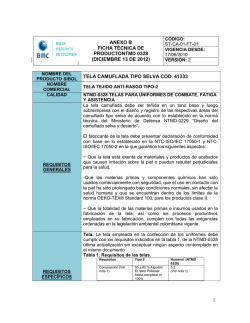 1 tela camuflada tipo selva cod. 41333 anexo b ficha t&eacute;cnica de