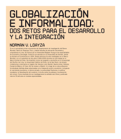 GLOBALizaci&oacute;n e informalidad: