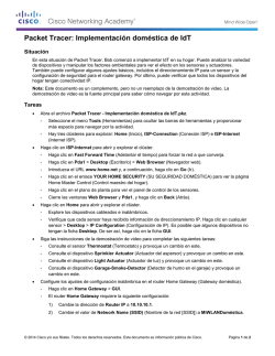 Packet Tracer: Implementaci&oacute;n dom&eacute;stica de IdT