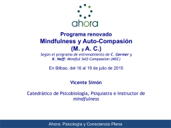Mindfulness y Auto-compasi&oacute;n