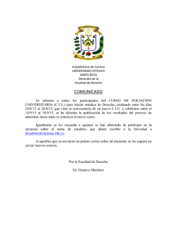 COMUNICADO
