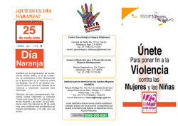 Tr&iacute;ptico 25 D&iacute;a naranja