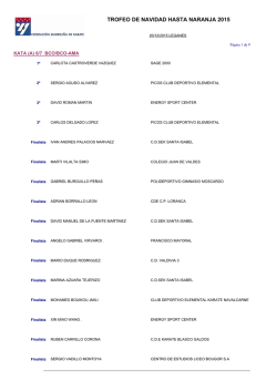 TROFEO DE NAVIDAD HASTA NARANJA 2015