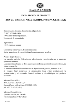 Informaci&oacute;n alimentaria