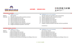 JAPONES 2015 VERANO