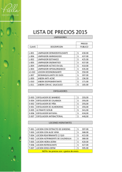 descargue su lista de precios