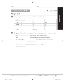 estructura 9.1 Miniprueba A Lecci&oacute;n 9