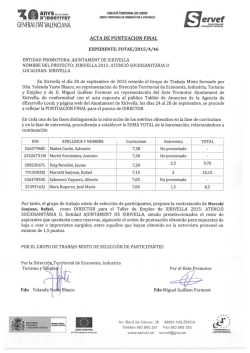 Acta final directores - Ajuntament de Xirivella