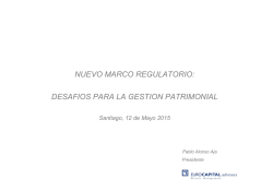 nuevo marco regulatorio: desafios para la gestion patrimonial