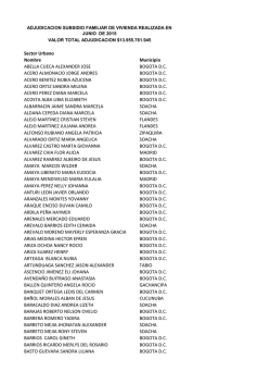 Sector Urbano Nombre Municipio ABELLA CUECA