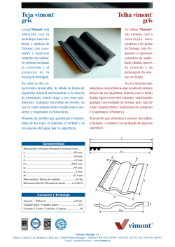 Teja vimont gris Telha vimont gris