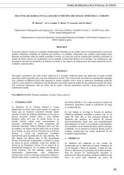 Fractura de Barras Entalladas de Fundici&oacute;n Gris Fr&aacute;gil Sometidas a
