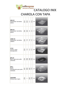 CATALOGO INIX CHAROLA CON TAPA