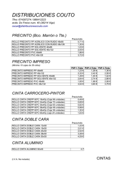 Precintos Cinta - Distribuciones Couto