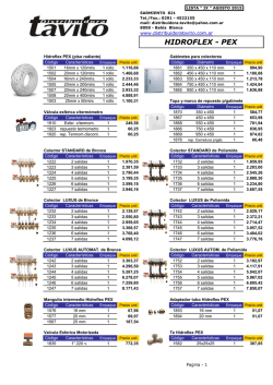 HIDROFLEX - PEX - DISTRIBUIDORA TAVITO
