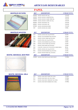 ARTICULOS DESECHABLES