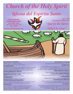 Iglesia del Esp&iacute;ritu Santo - Church of the Holy Spirit