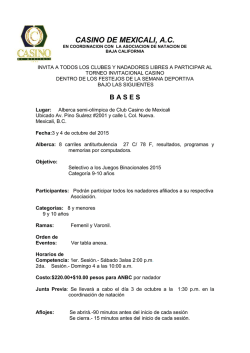ANIVERSARIO CASINO Selectivo Binacionales