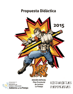 Propuesta did&aacute;ctica - Historietas Pampeanas