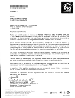 ordialmente, ELOISA MACHADO NUNEZ Coordinadora Grupo