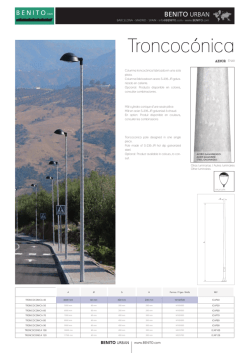 Troncoc&oacute;nica - BENITO URBAN
