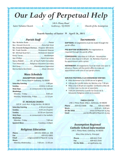 April 26, 2015 - Our Lady Of Perpetual Help Parish