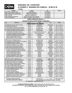 2.Horario de atenci&Atilde;&sup3;n a Padres 0&Acirc;&deg; A 2&Acirc;&deg;