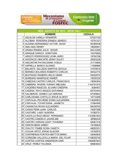 Listado de seguro al desempleo adjudicado