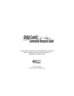 A quick guide to community services published by Community