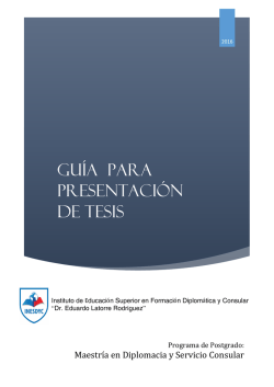 Gu&iacute;a para presentaci&oacute;n de tesis