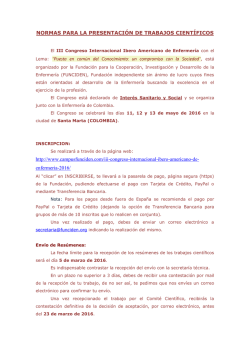 normas para la presentaci&oacute;n de trabajos cient&iacute;ficos 2016