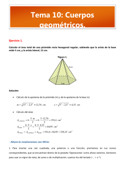Tema 10: Cuerpos geom&eacute;tricos.