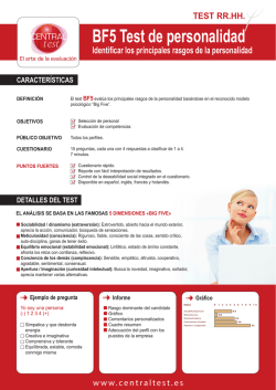 BF5 Test de personalidad