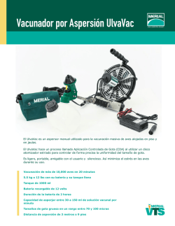 Vacunador por Aspersi&oacute;n UlvaVac