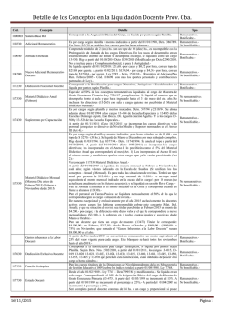 Detalle de los Conceptos en la Liquidaci&oacute;n