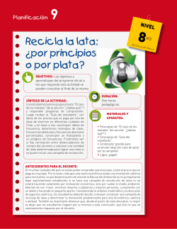 Recicla la lata: &iquest;por principios o por plata?