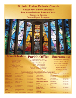 Parish Office - St John Fisher Catholic Church