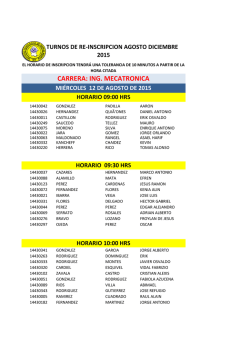 CARRERA: ING. MECATRONICA