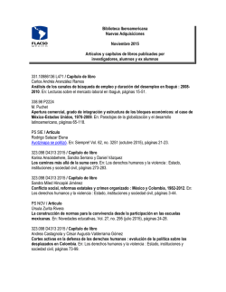 Art&iacute;culos y cap&iacute;tulos