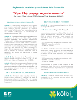 Reglamento promoci&oacute;n S&uacute;per Chip.